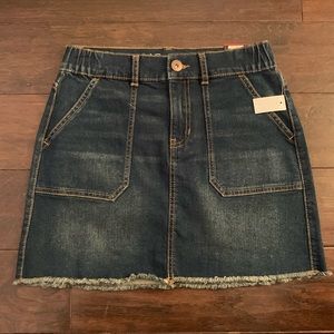No Boundaries blue jeans mini skirt size small 3/5